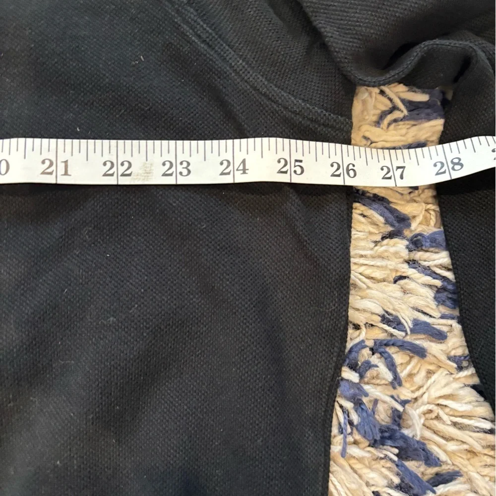 Lacoste Men's black Waffle-Knit Quarter-Zip Sweater 4XL/9